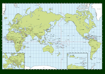 中学１年 社会 地理 世界 地図 図法 基礎問題